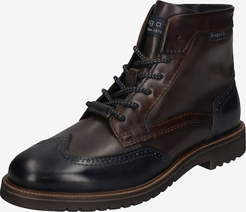 bugattiČizme na vezanje - smeđa boja: prednji dio