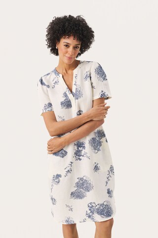 Robe 'Aminase' Part Two en blanc : devant