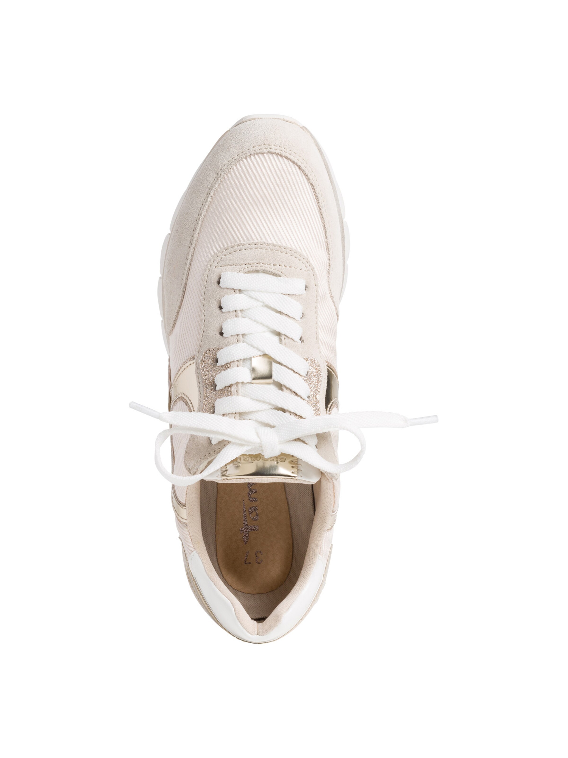 Middelhoge sneakers in de kleur beige voor dames | KLEDING.nl