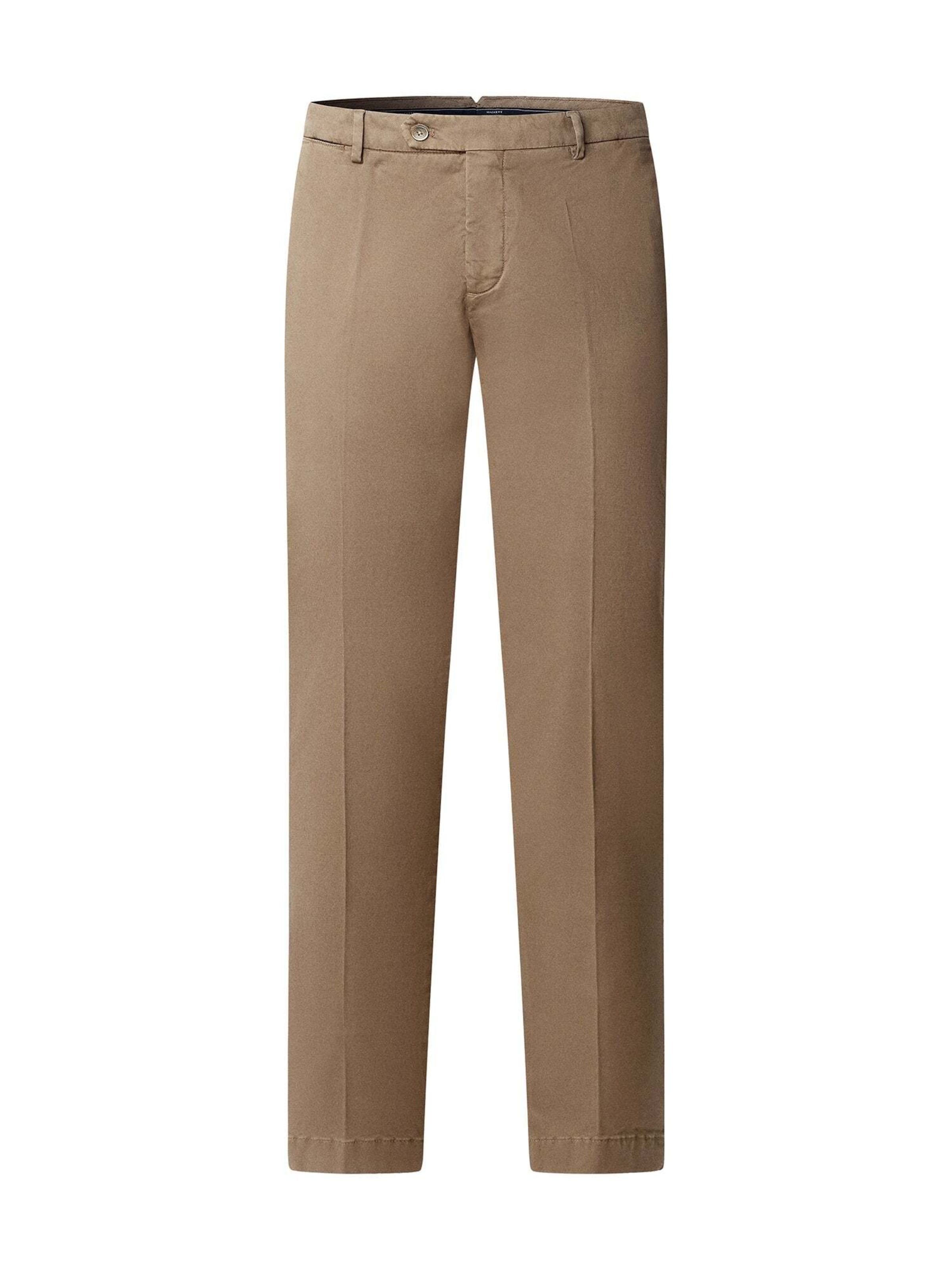 Coupe slim Pantalon chino 'KENSINGTON ' Hackett London en beige : devant