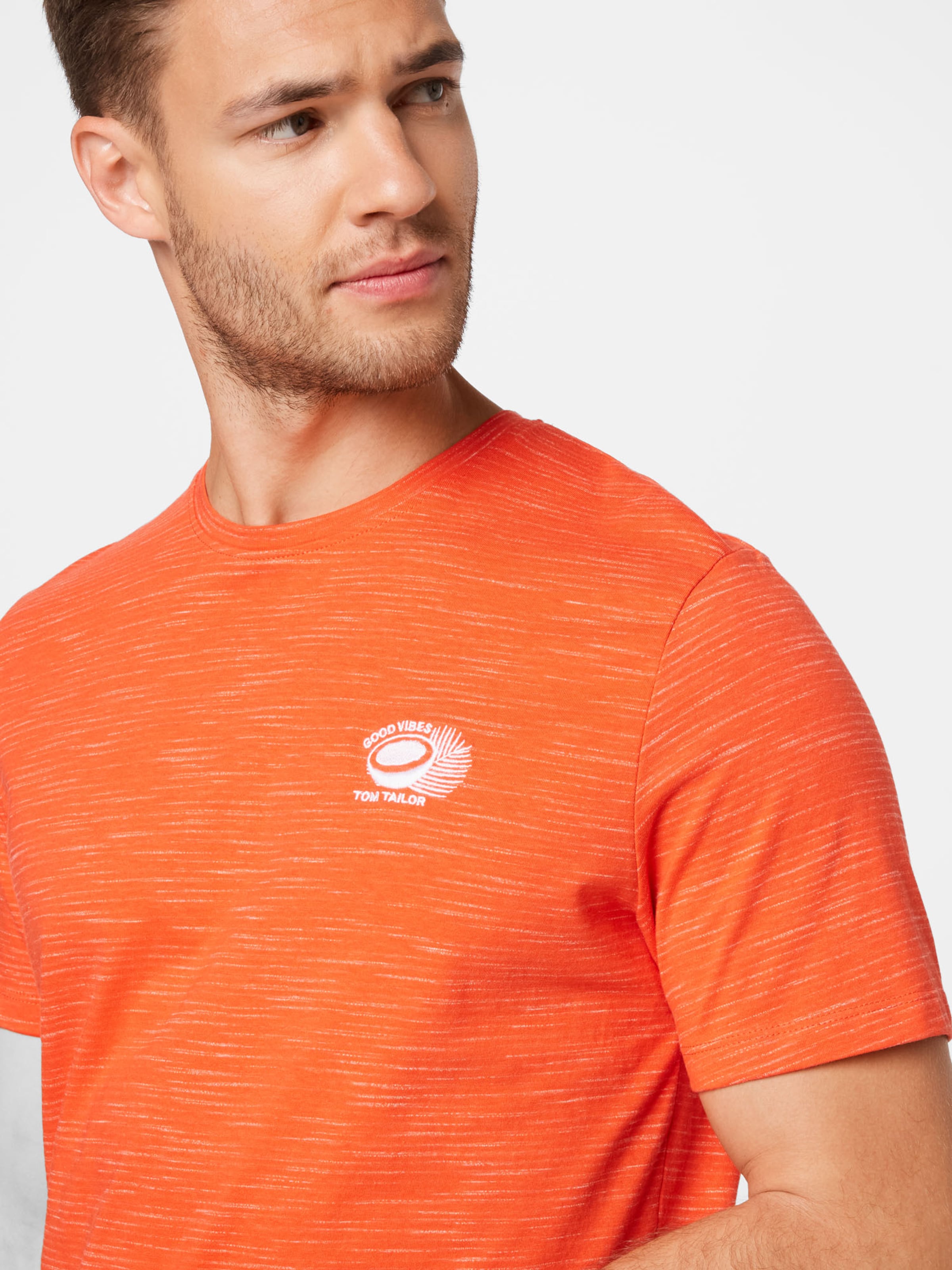 Männer Große Größen TOM TAILOR T-Shirt in Orange - GG01409