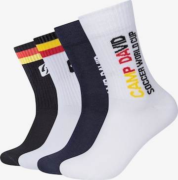 CAMP DAVID Socks in Black: front