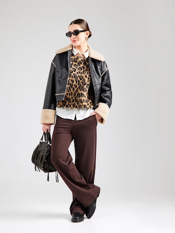 FRNCH PARIS - Jersey en beige: frente