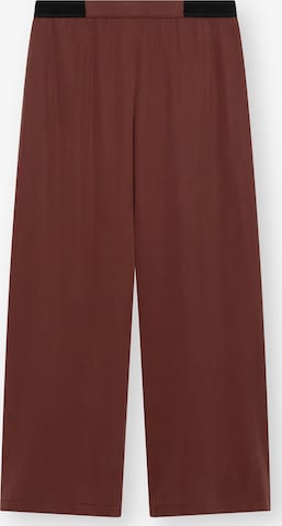 LOVJOI Wide leg Pants 'Sandrose' in Brown: front