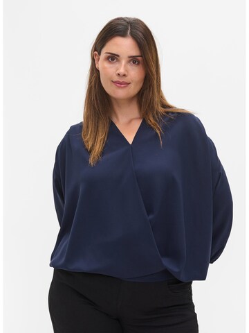 Zizzi Blouse 'Luby' in Blue: front