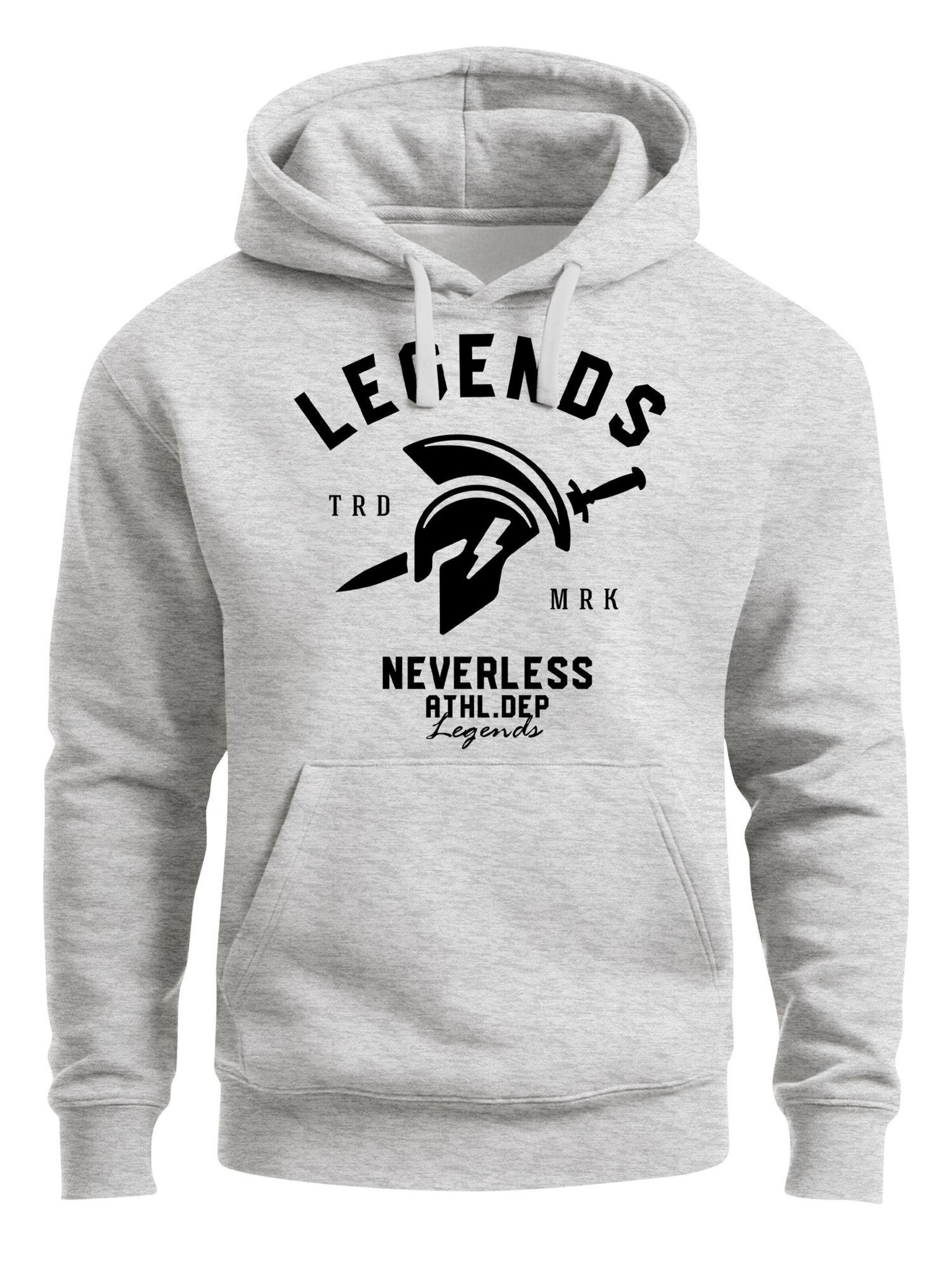Neverless Sweatshirt 'Legends' in Grey: front