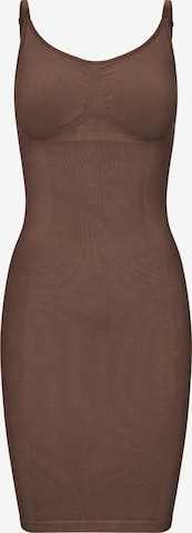 Robe gainante 'Second Skin' Lykkeland Atelier en marron : devant