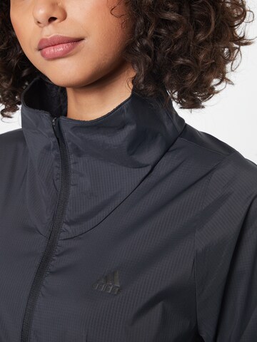 ADIDAS SPORTSWEAR Athletic Jacket 'Run Fast ' in Black