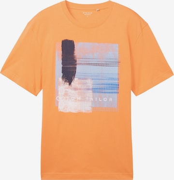 T-Shirt TOM TAILOR en orange : devant