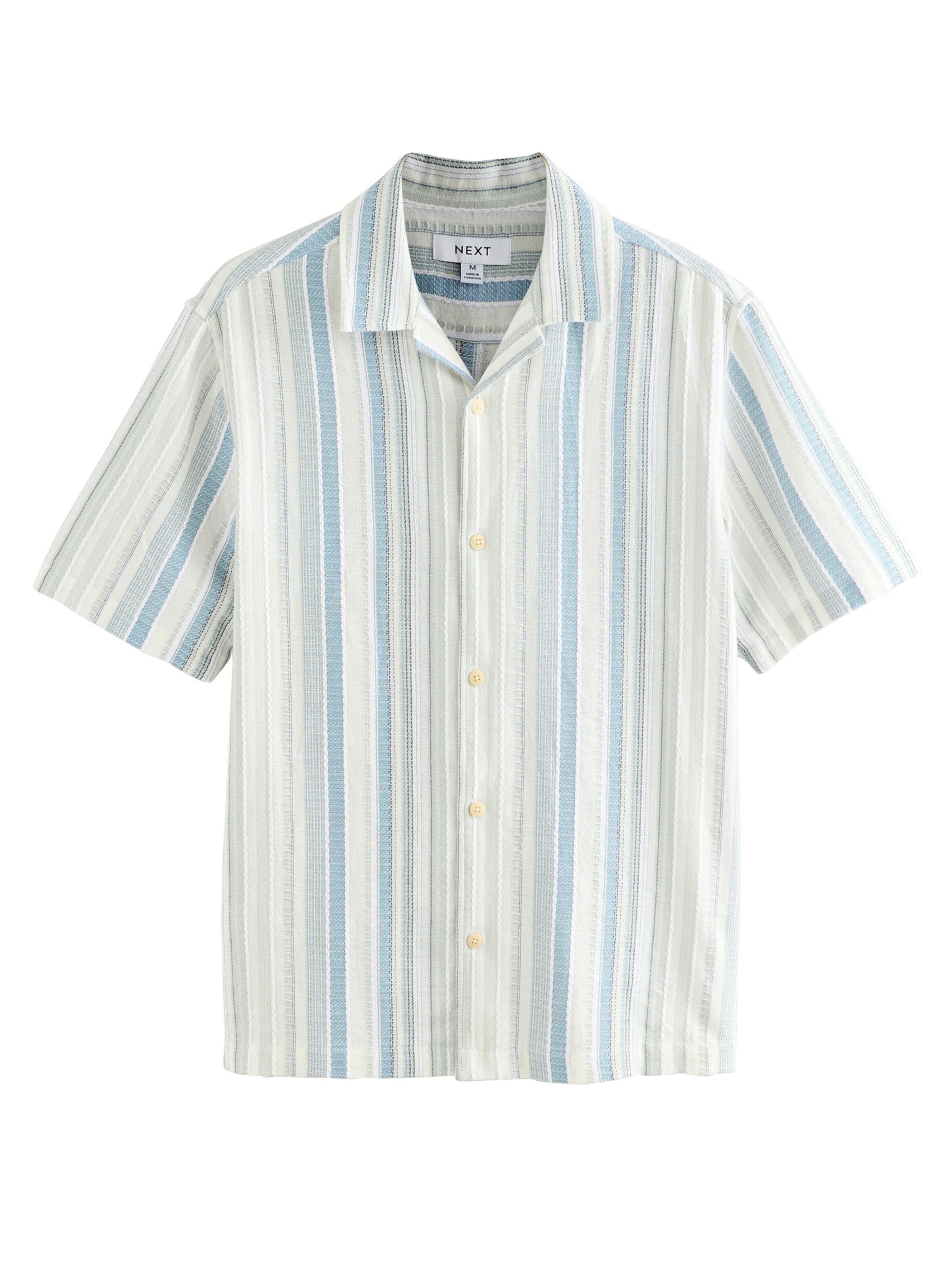 Next Средняя посадка Рубашка в Зеленый: спереди