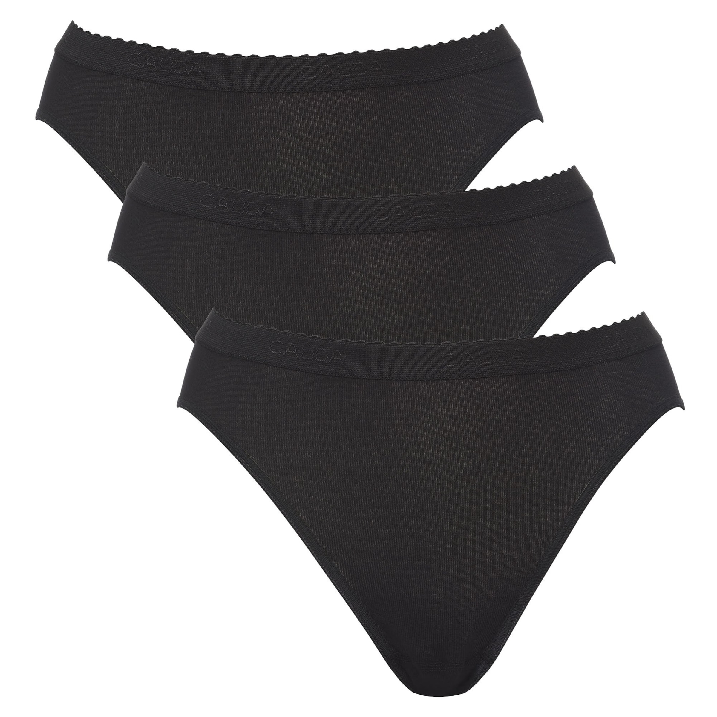 Slip CALIDA en noir : devant