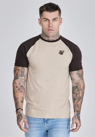 SikSilk T-Shirt in Beige: Vorderseite