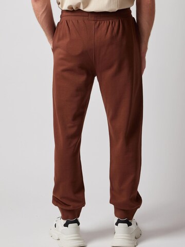 OWN Off With Nature Regular Broek 'Joggers Felpati' in Bruin