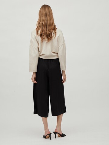 VILA Wide leg Broek 'Vero' in Zwart