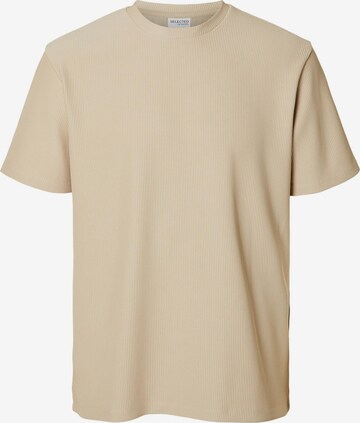 SELECTED HOMME Shirt in Beige: front