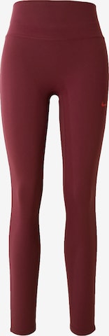 NIKE Skinny Sporthose 'One' in Rot: Vorderseite