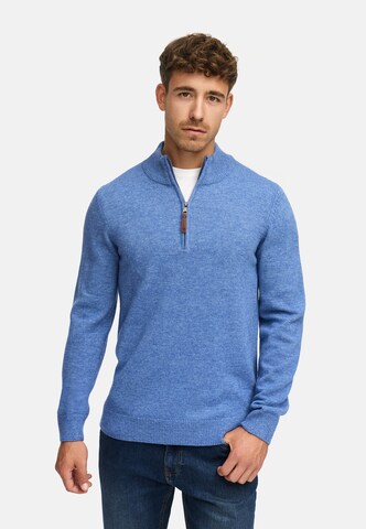 INDICODE JEANS Sweater 'INMargous' in Blue: front