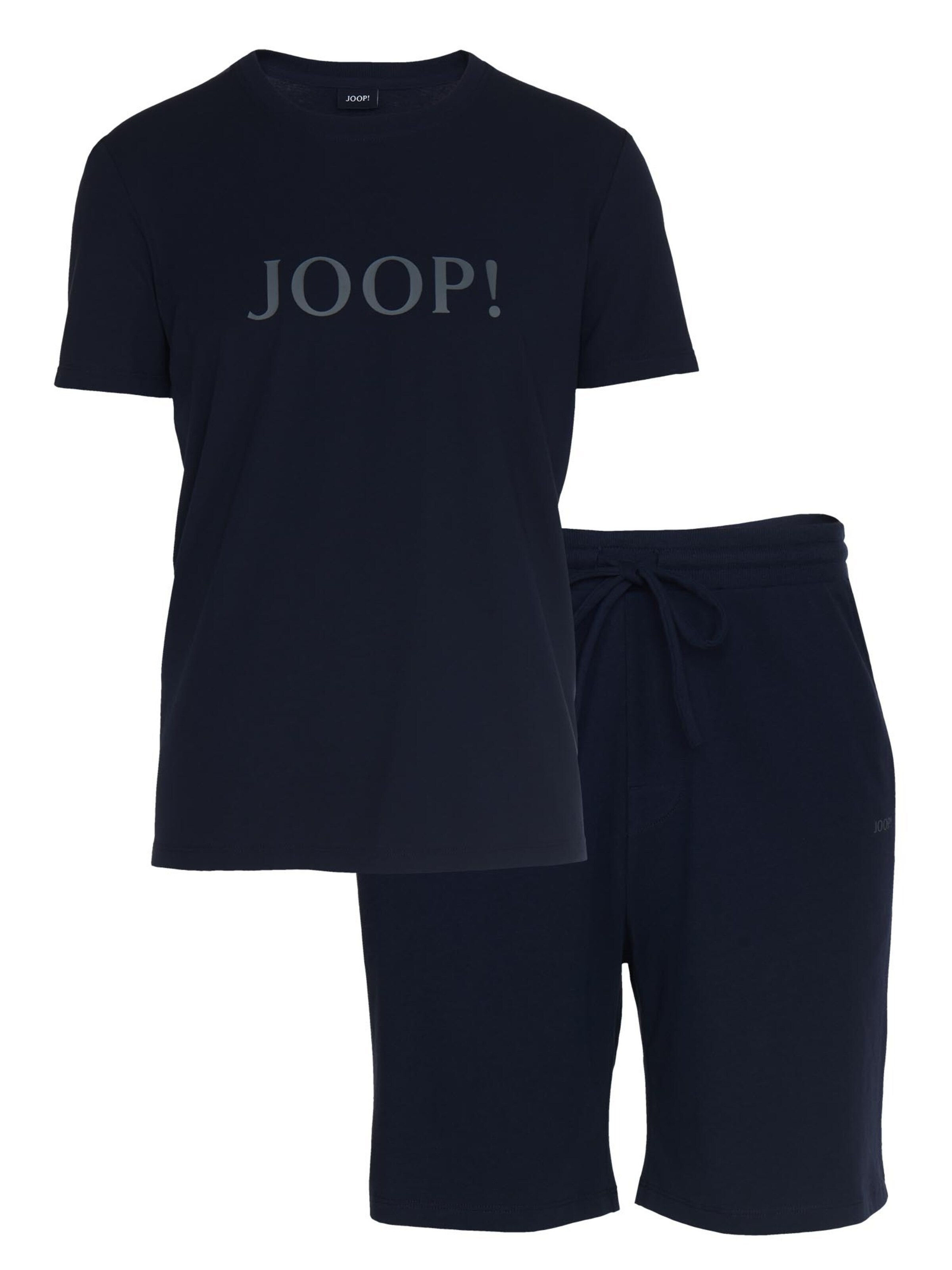 JOOP! Pyjama kurz 'Comfort'‌‌‌‌‌‌‌‌‌‌ in Blau: Vorderseite