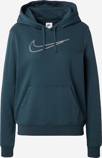 Nike Sportswear Sweatshirt i mörkgrön / silver, Produktvy