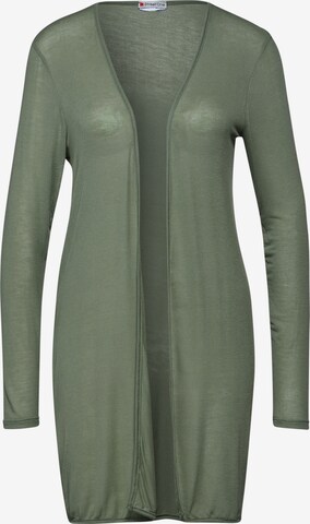 STREET ONE Knit Cardigan in Green: front