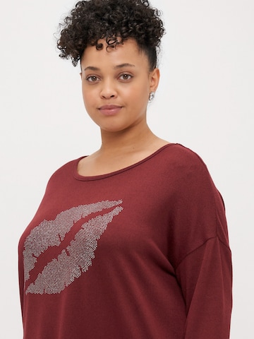 ONLY Carmakoma - Camiseta 'CARMALBA' en rojo