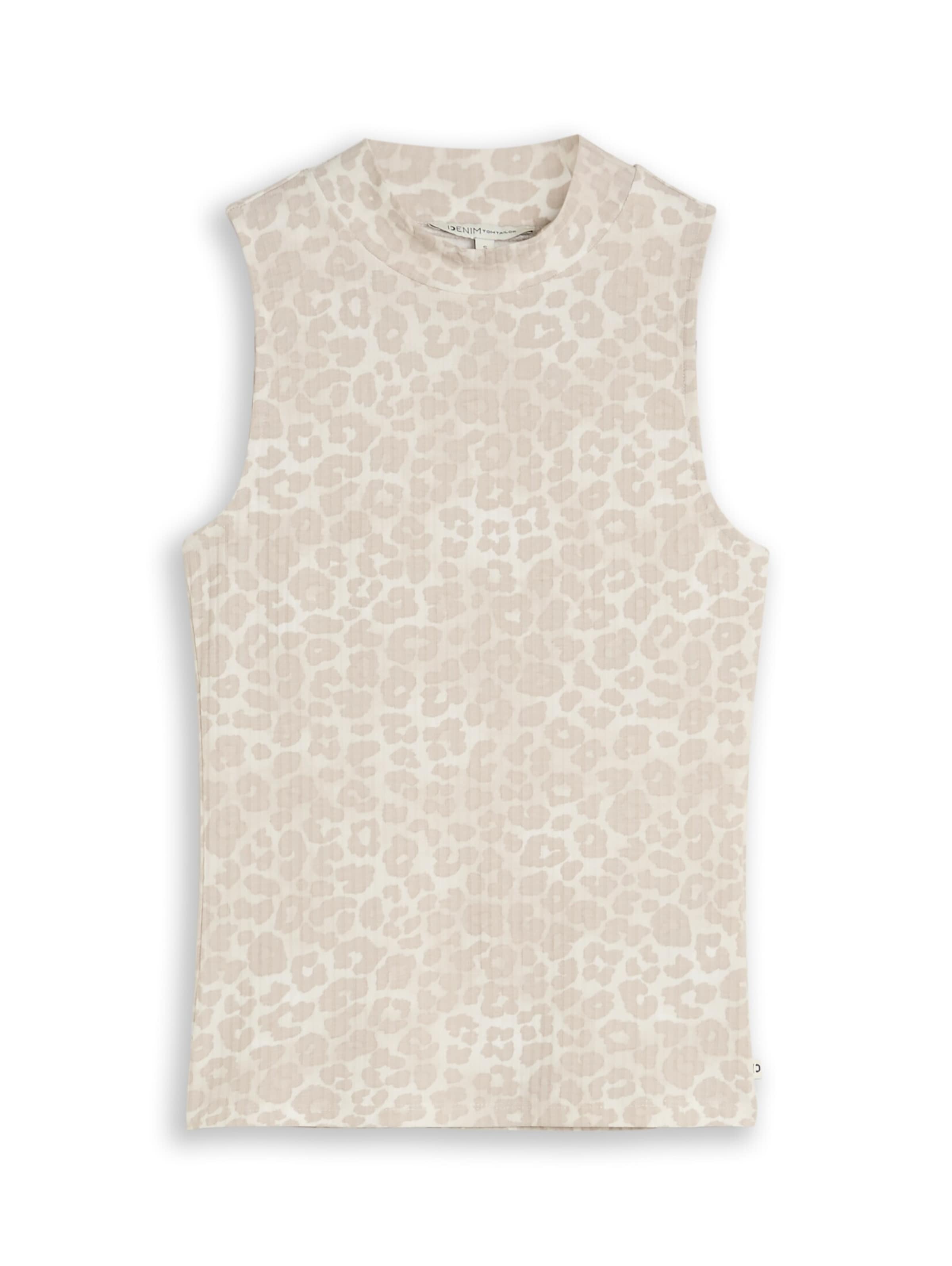 TOM TAILOR DENIM Top in Beige: Vorderseite