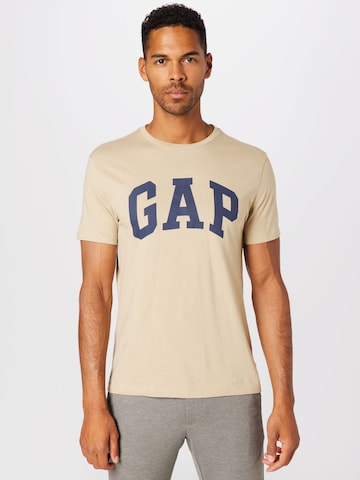 T-Shirt GAP en beige : devant