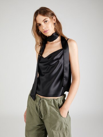 Nasty Gal Blouse in Zwart: voorkant