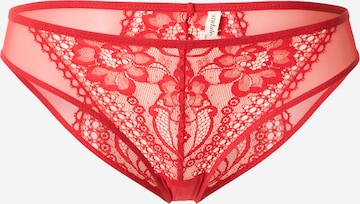 Slip Scandale éco-lingerie en rouge : devant