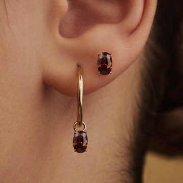 Isabel Bernard Earrings in Brown