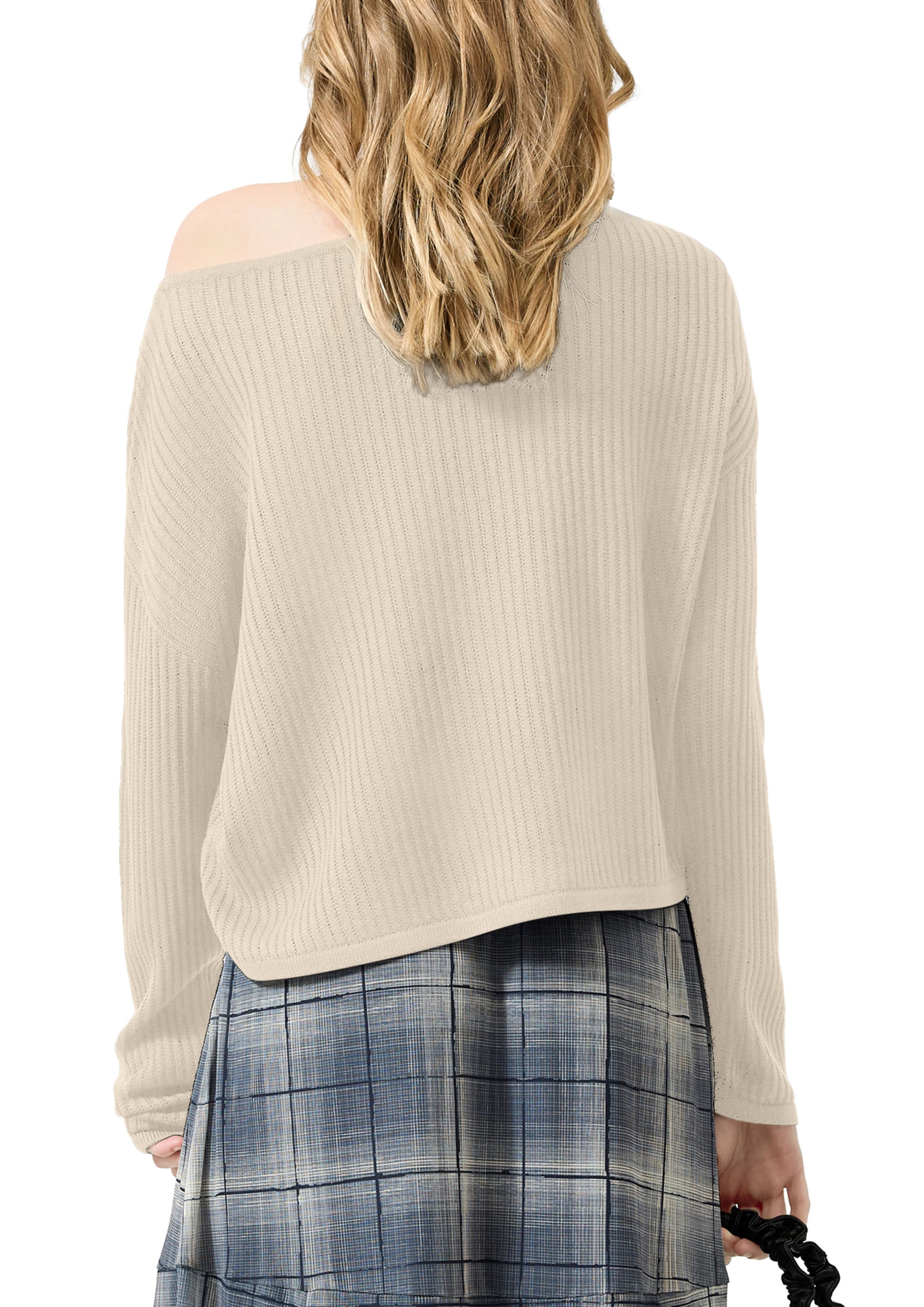Pull-over QS en beige