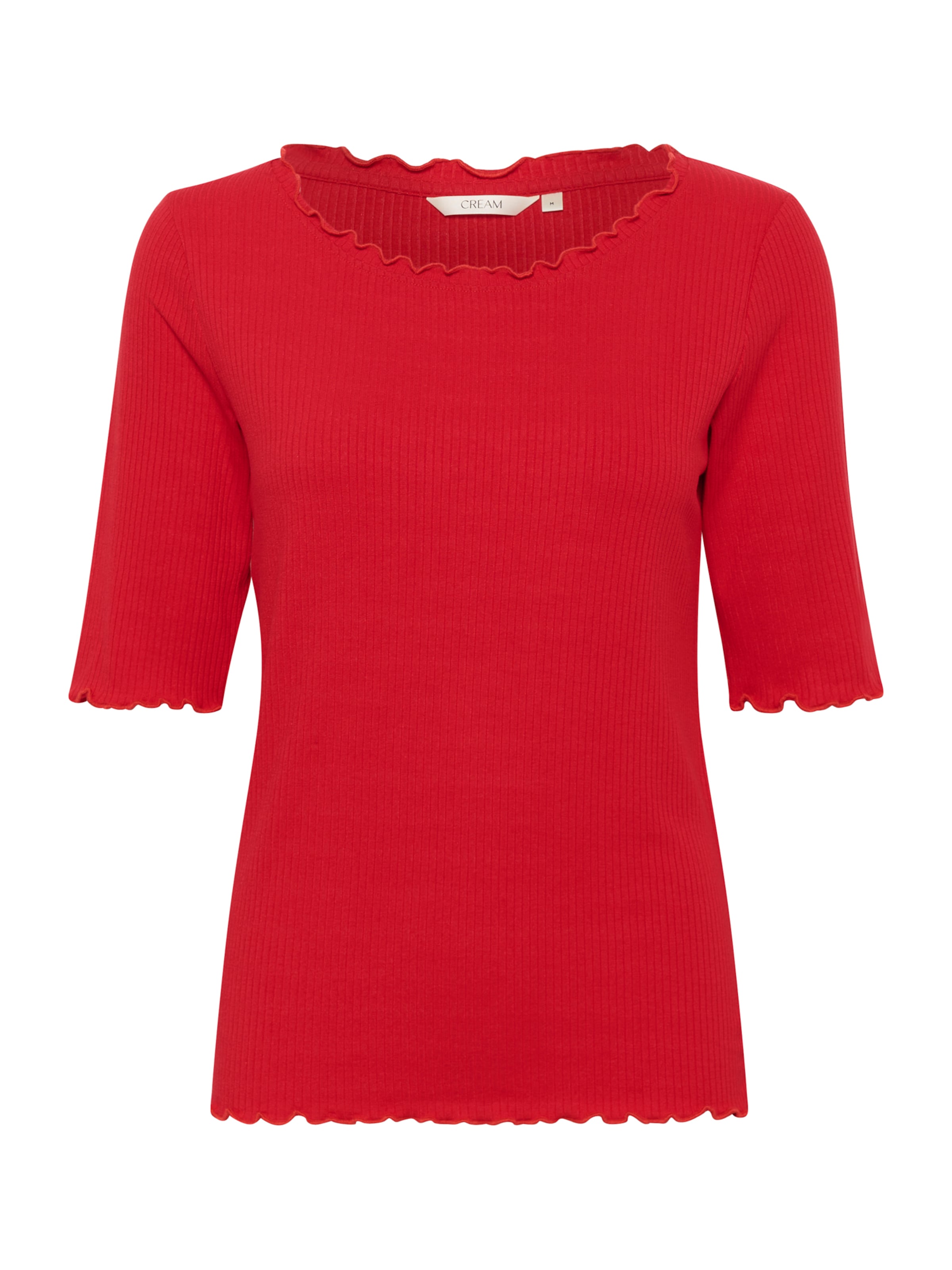 Cream Shirt 'CRRibba' in Red: front
