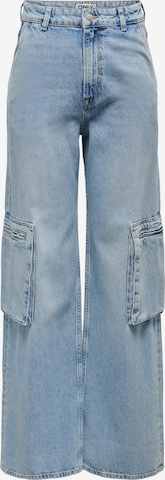 ONLY Loose fit Cargo Jeans 'Hope' in Blue: front