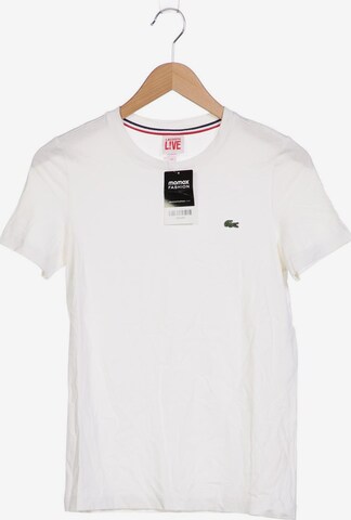Lacoste LIVE T-Shirt XS in Weiß: predná strana