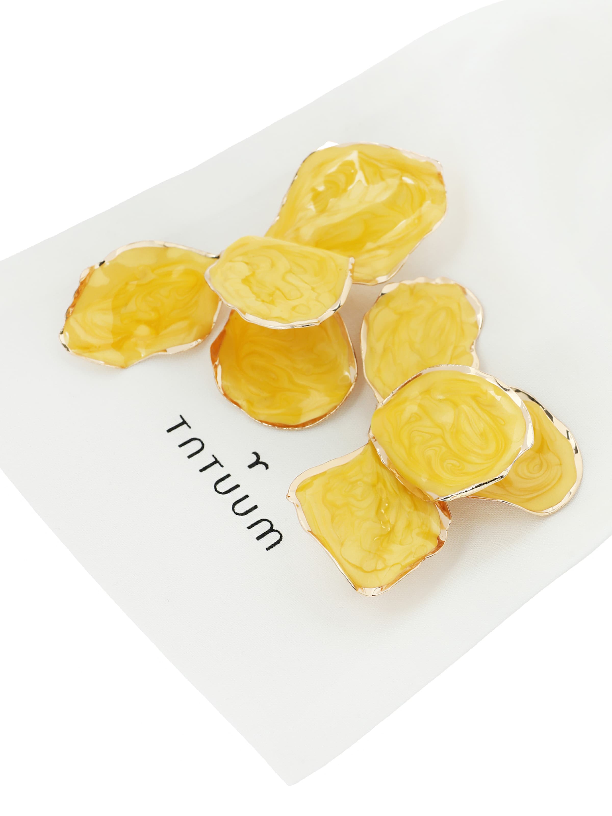 TATUUM - Pendientes en amarillo