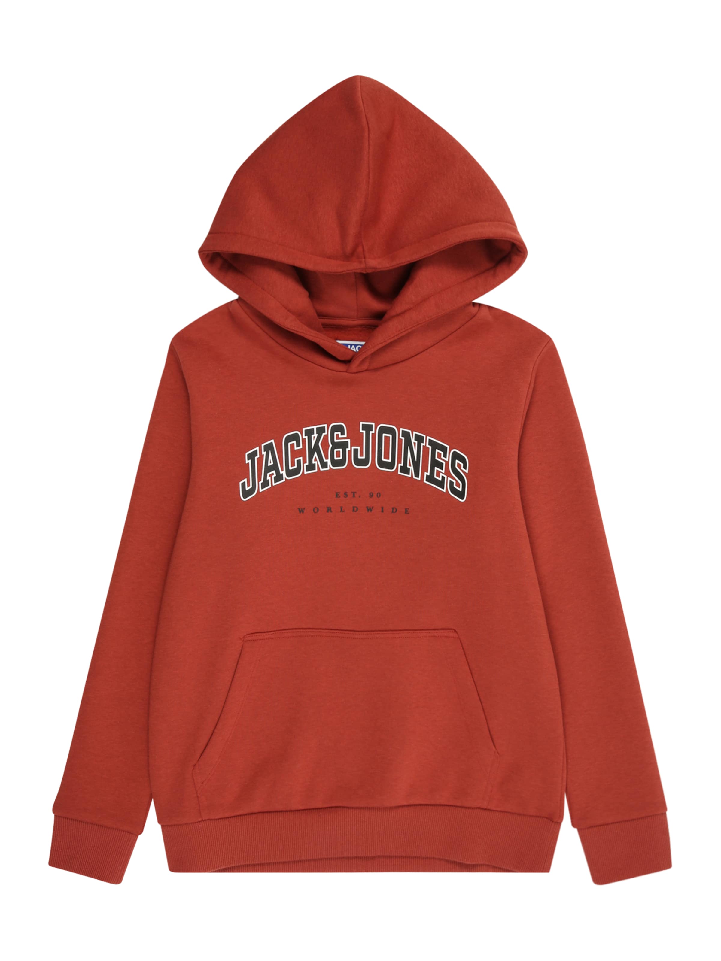Jack & Jones Junior Μπλούζα φούτερ 'JJECALEB' σε καφέ: μπροστά
