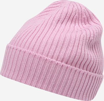 LACOSTE Beanie in Pink: front