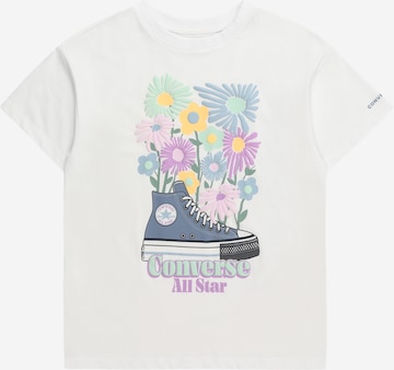 Tricou de la CONVERSE pe alb: față