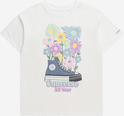 CONVERSE Shirt in de kleur Saffier / Geel / Lichtgroen / Wit, Productweergave