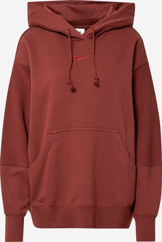 Nike SportswearSweater majica - smeđa boja: prednji dio