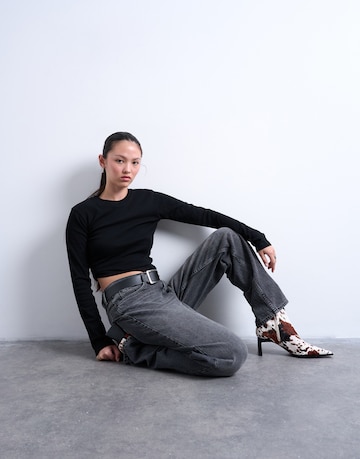 juoda TOPSHOP Marškinėliai 'EVERYDAY'