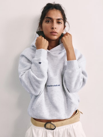 Pull&Bear Sweatshirt 'PACIFIC FRESH' in Grau: Vorderseite