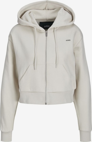 JJXX Zip-Up Hoodie 'Abbie' in Grey: front