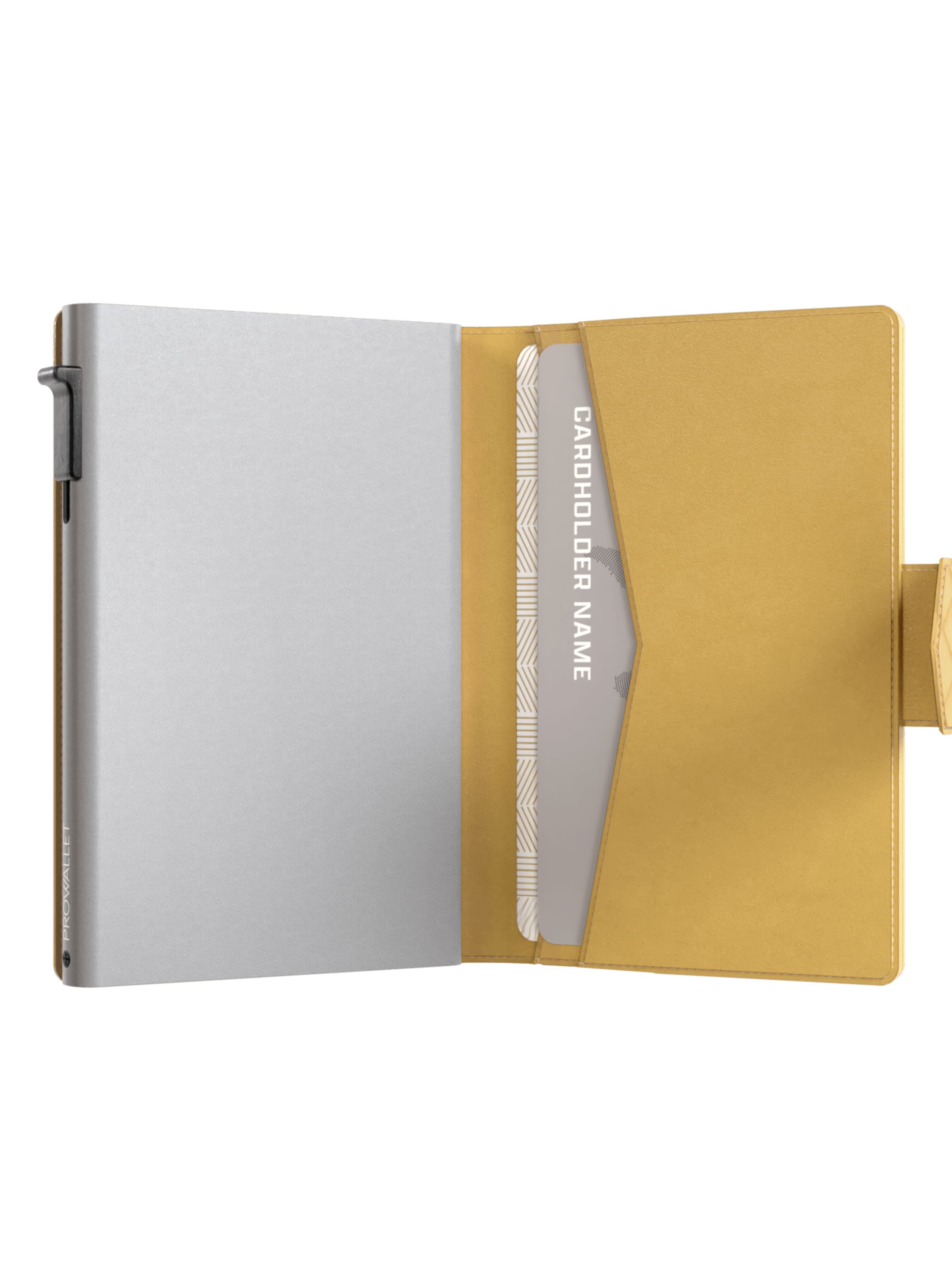 Porte-monnaies 'Pasjeshouder Plus Woven' Prowallet en jaune