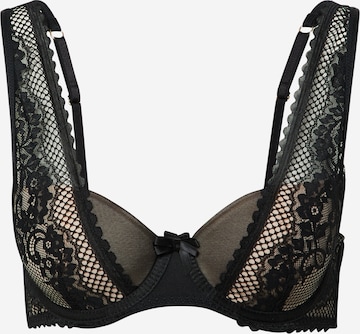 Hunkemöller T-shirt Bra 'Malika' in Black: front