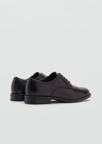 MANGO MAN Lace-Up Shoes 'Paris' in Brown