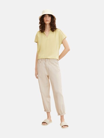 TOM TAILOR Blouse in Yellow