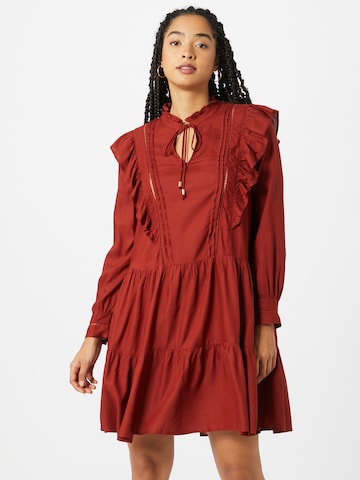 ONLY Košilové šaty 'Rwanda Life' – červená: přední strana