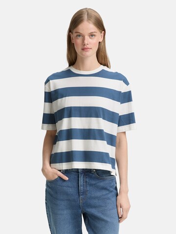 TOM TAILOR DENIM Shirt in Blue: front