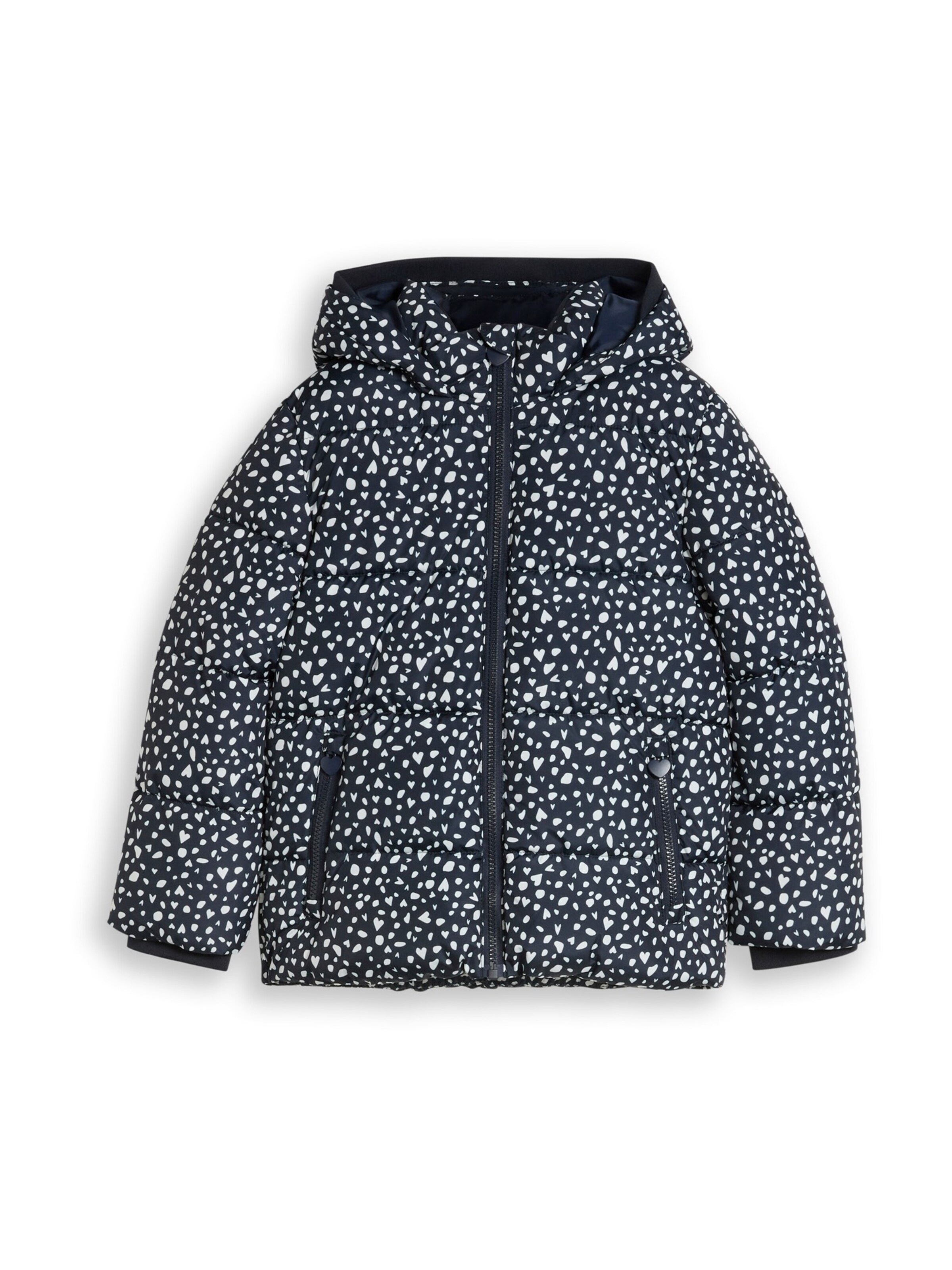 TOM TAILOR - Chaqueta de entretiempo en negro: frente